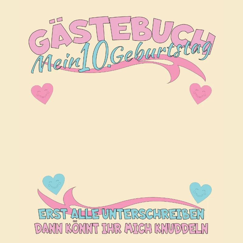 10. Geburtstag Mädchen & Junge Gästebuch