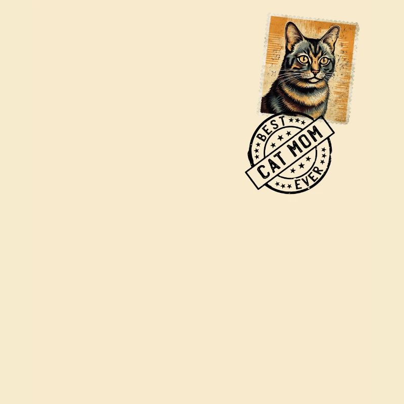 Chat Maman Chat Chat Timbre Chat Mamans