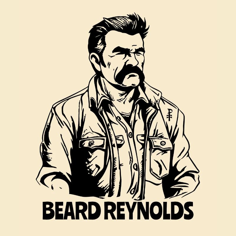 Männlicher Mann, Schnurrbart BEARD REYNOLDS