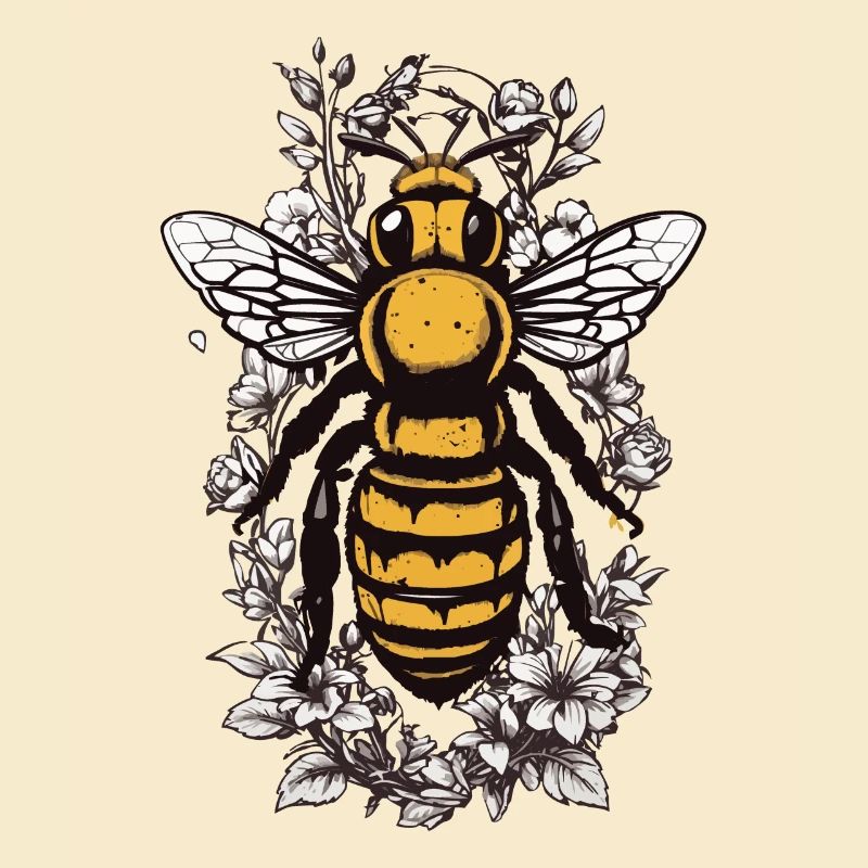 Aesthetic Bees Flowers Beekeeper Honey Lover