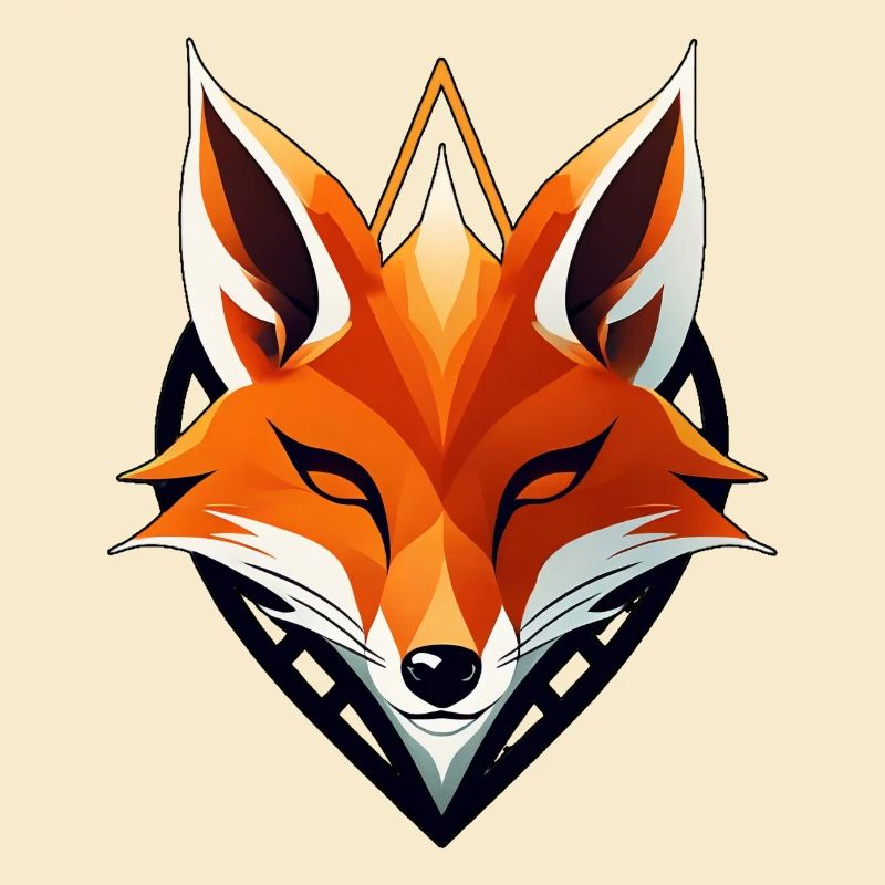 Fox logo, fox head