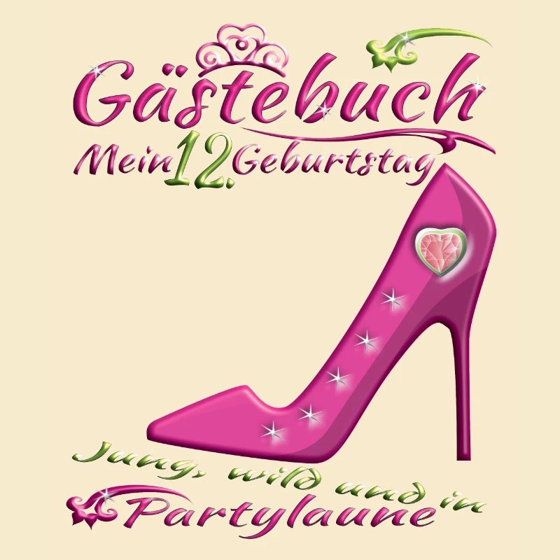 12. Geburtstag Mädchen & Junge Gästebuch