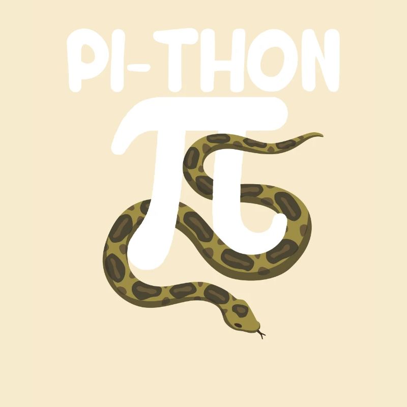 Pi-Thon Lustiger Pi-Tag Python Schlange Mathematik