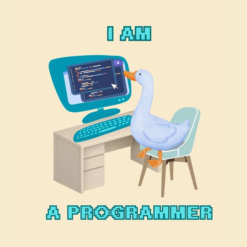 A Programmer Duck, a Fun Design for Programmers