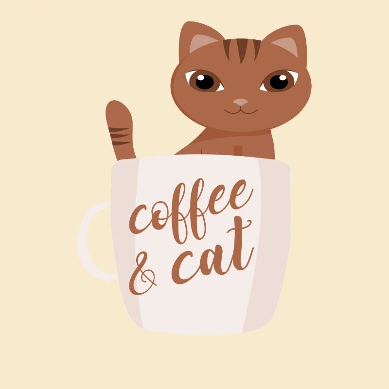 Café et chats Kaffee und Katzen