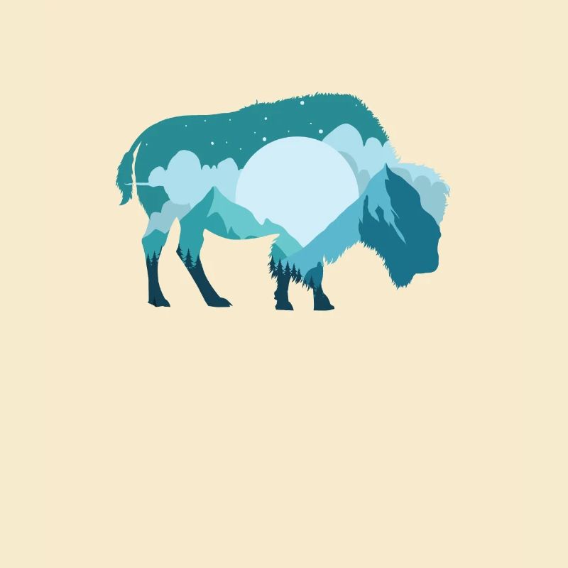 Bison Büffel Wildtier