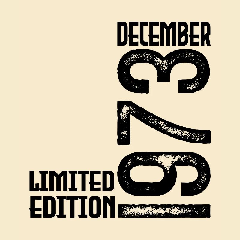 Cadeau Anniversaire Décembre 1973. Decembre 1973.