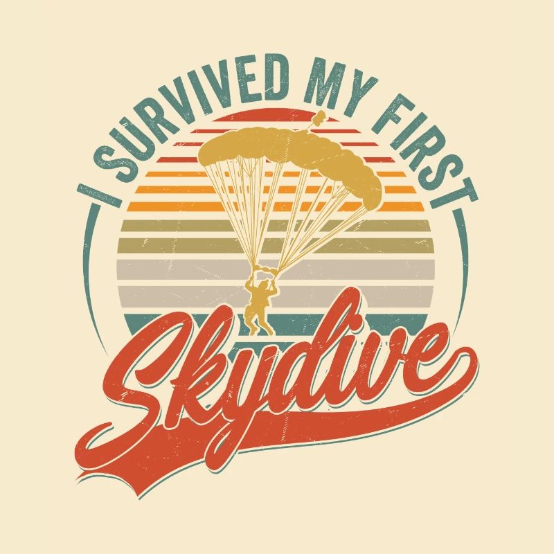 I Survived My First Skydive Parachute Skydiver