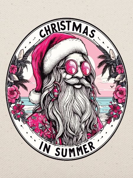 Weihnachtsmann-Hippie
