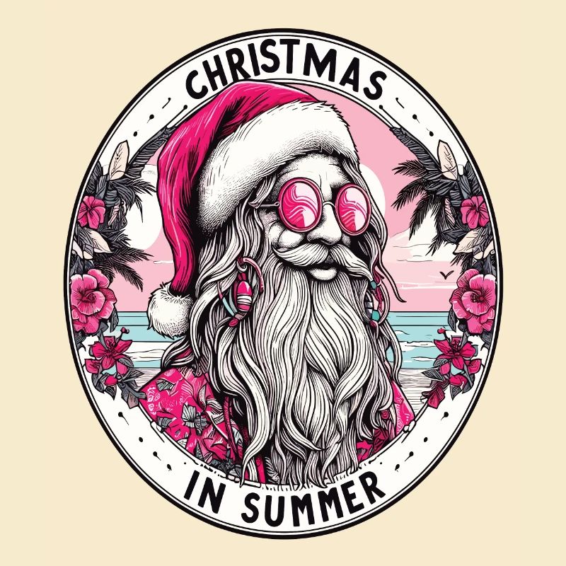 Weihnachtsmann-Hippie