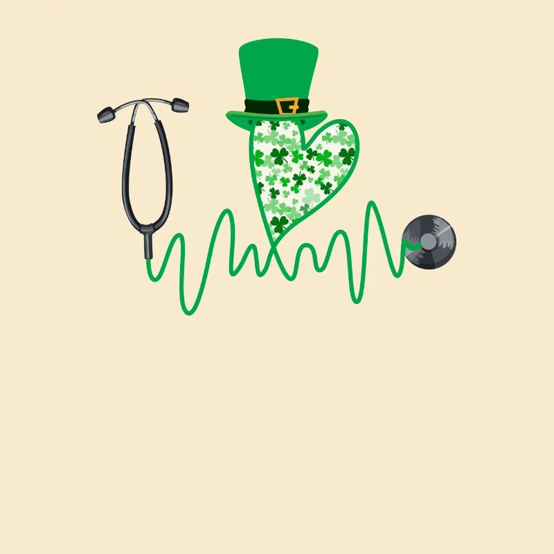 Stéthoscope de la Saint-Patrick de l’infirmière
