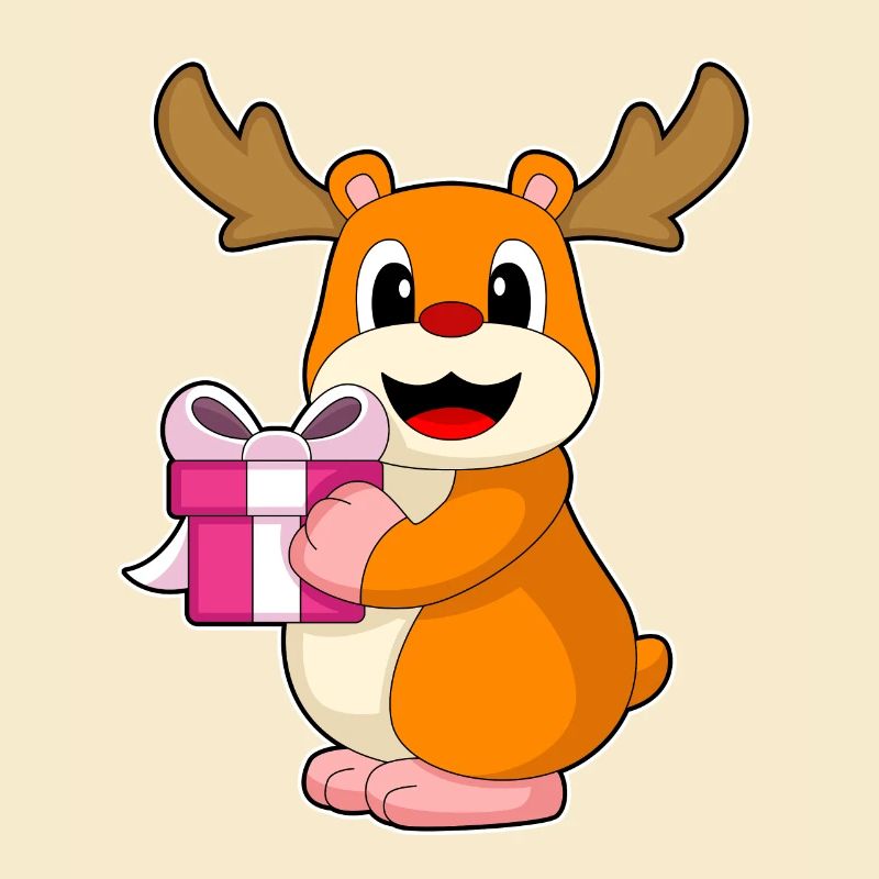 Hamster Christmas Package