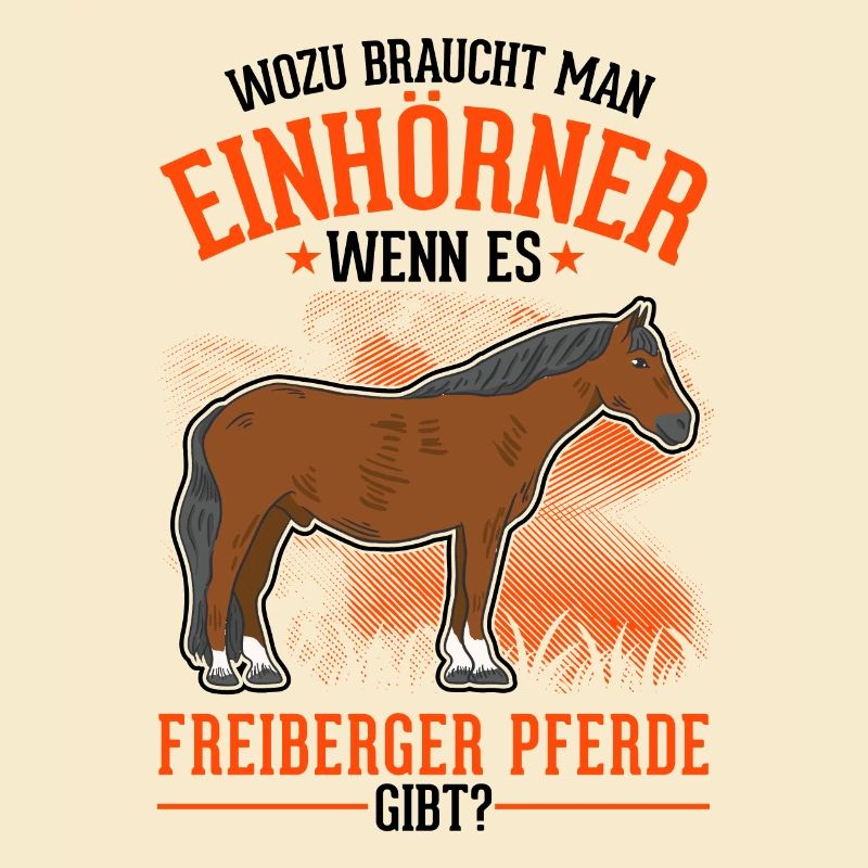 Freiberger Pferd Einhorn