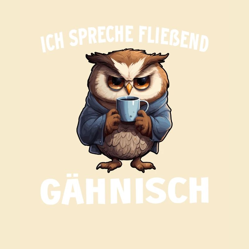 Lustiger Eule Kaffee Kaffeeliebhaber Eulen Spruch