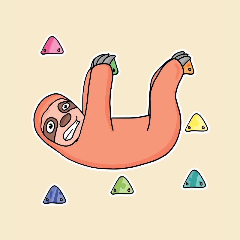 Sloth, Rock Climbing, Rock Climbing