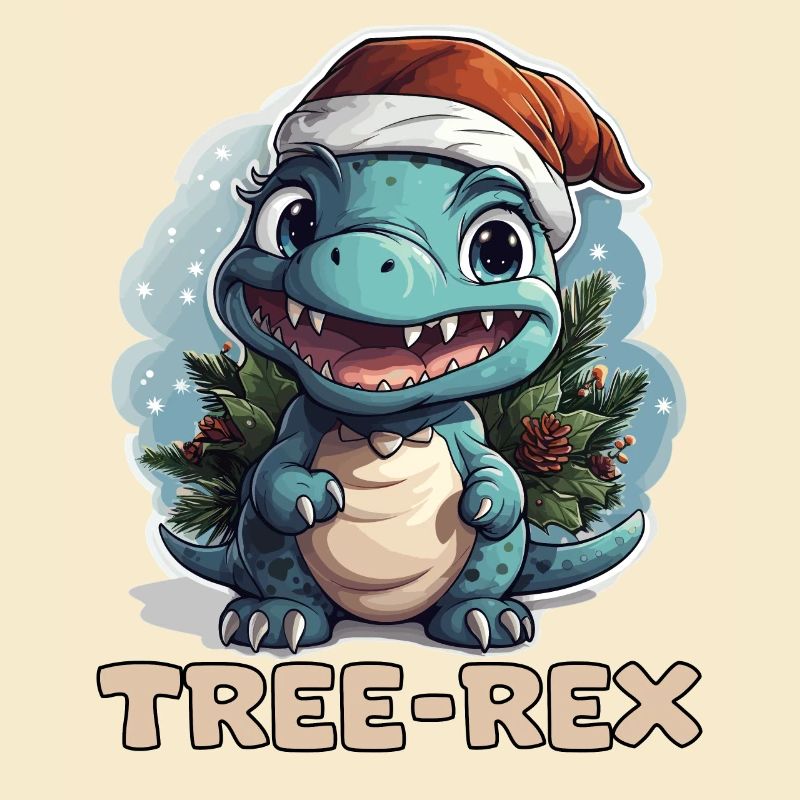 Mignon petit bébé dinosaure avec Dire Tree-Rex