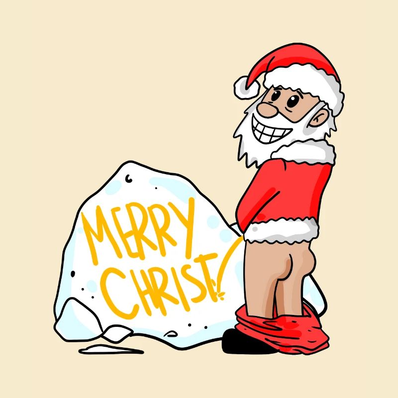 Weihnachtsmann lustig