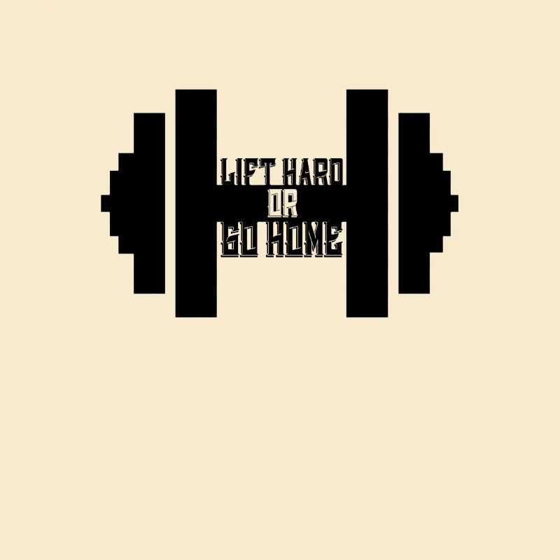 Heben Sie hart oder gehen Sie nach Hause T-Shirt - Funny Gym Weight