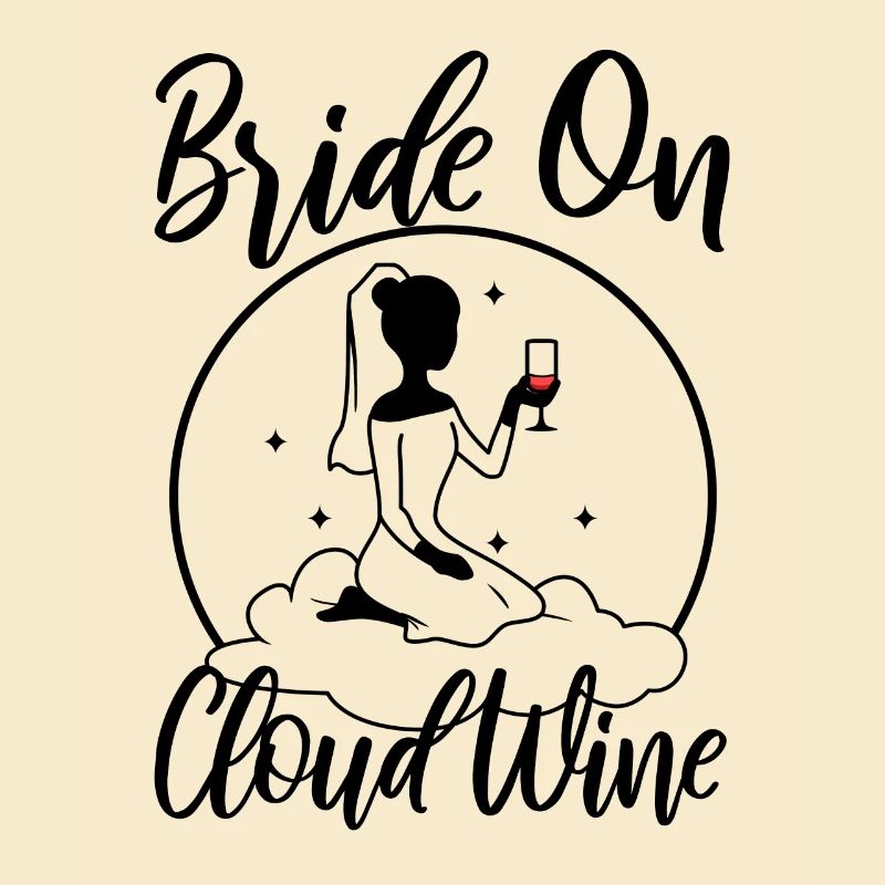 Bride on cloud wine