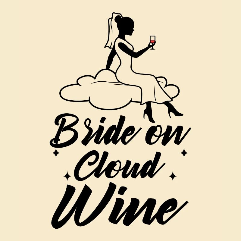 Bride on cloud wine