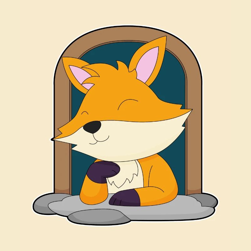 Fox in a window