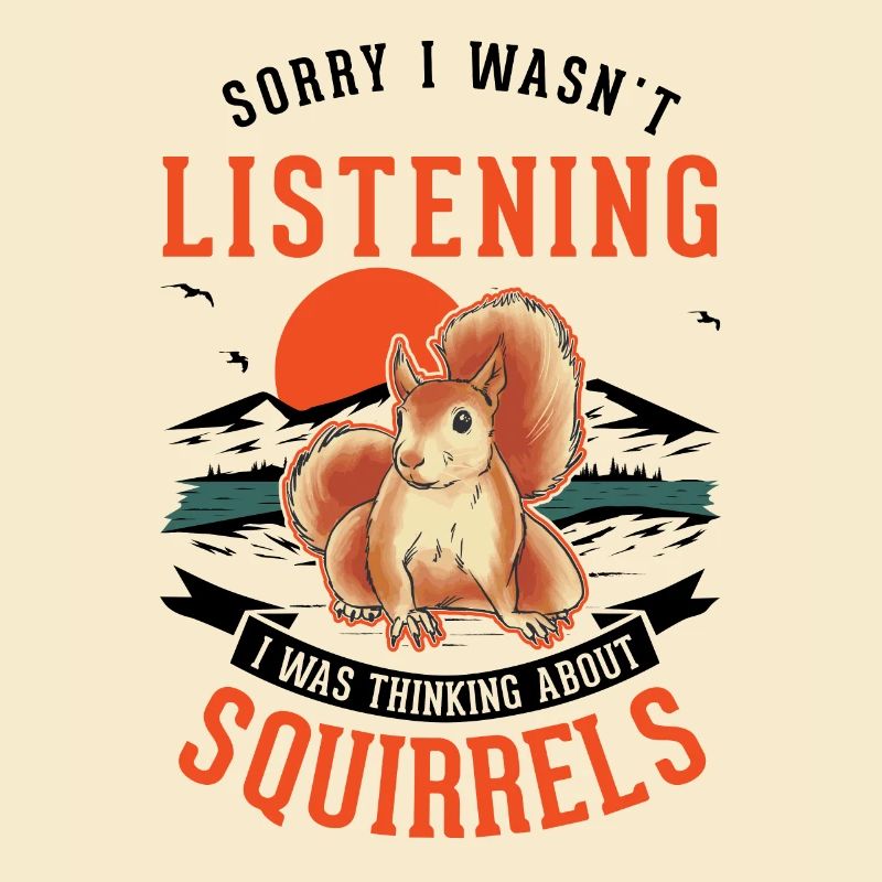 Eichhörnchen Geschenk Grauhörnchen Squirrel