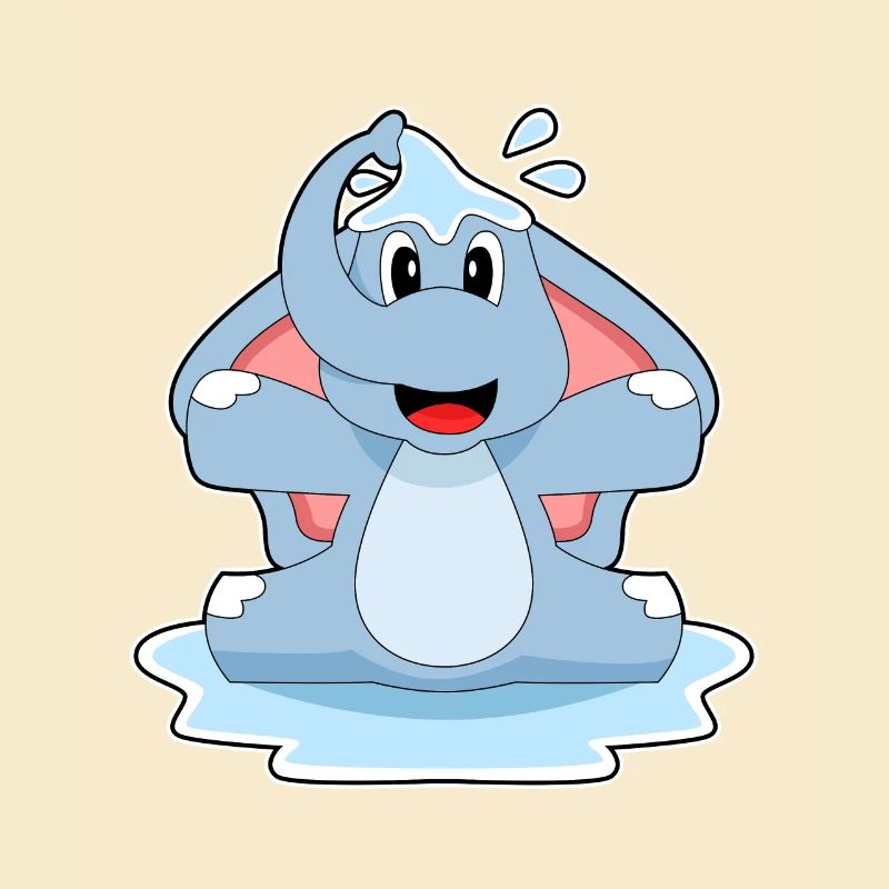 Elefant Planschen Wasser