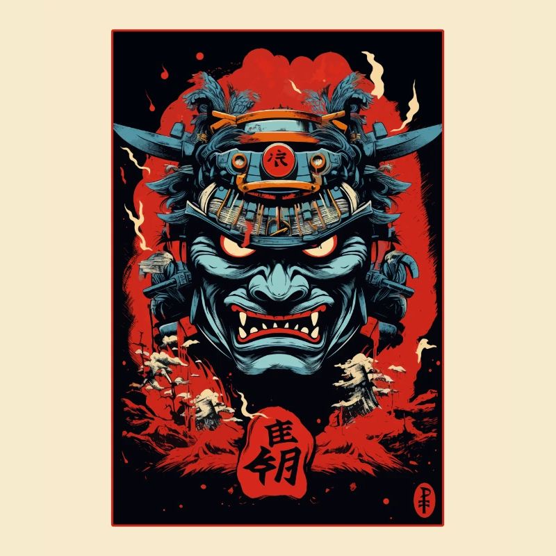 Japanese Ghost Samurai Mask