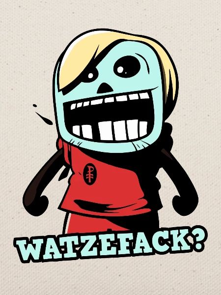 What ze fack, ein Cartoon-Schlingel