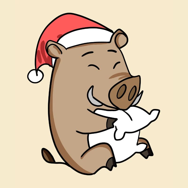 Sanglier Cochon de Noël