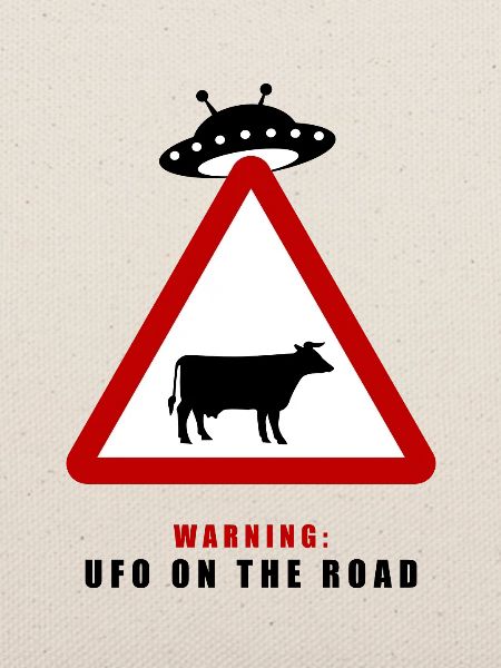 Warnung! UFO auf der Straße!