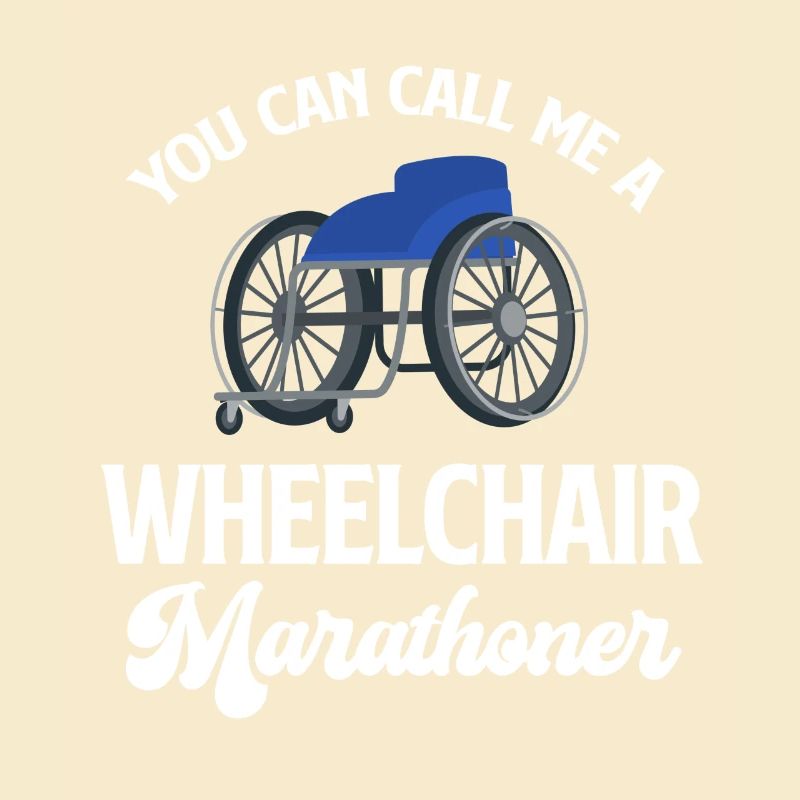 Man Kann Mich Einen Rollstuhl-marathonläufer Mit