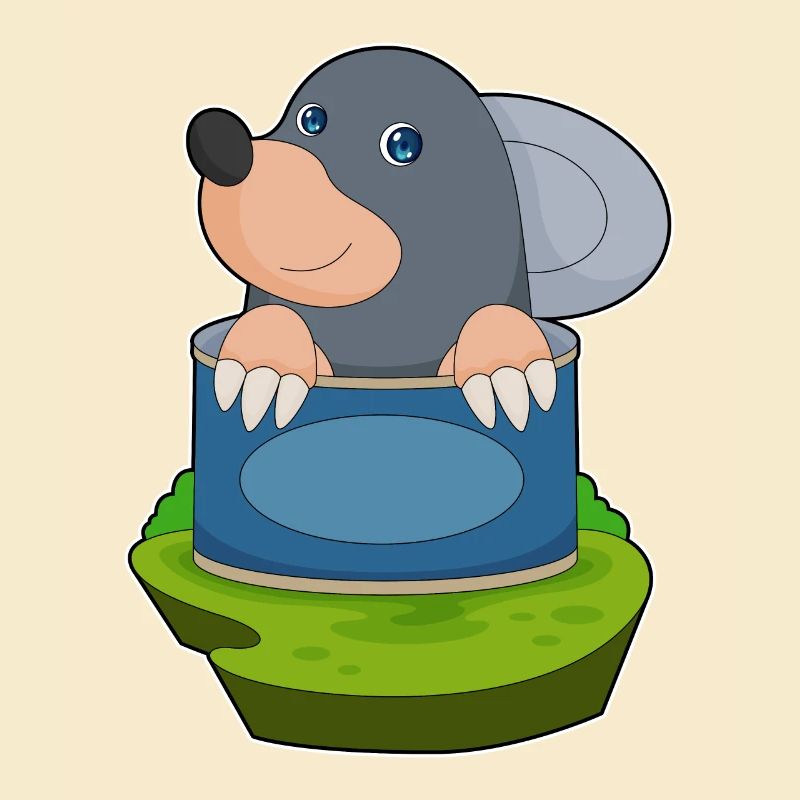 Maulwurf in einer Dose