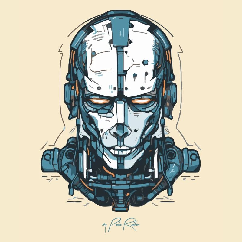 Ein Cyborg-Roboter Tech