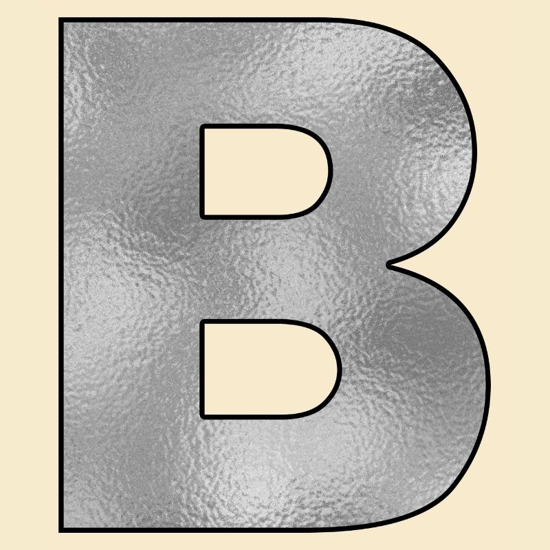 Lettre B Argent