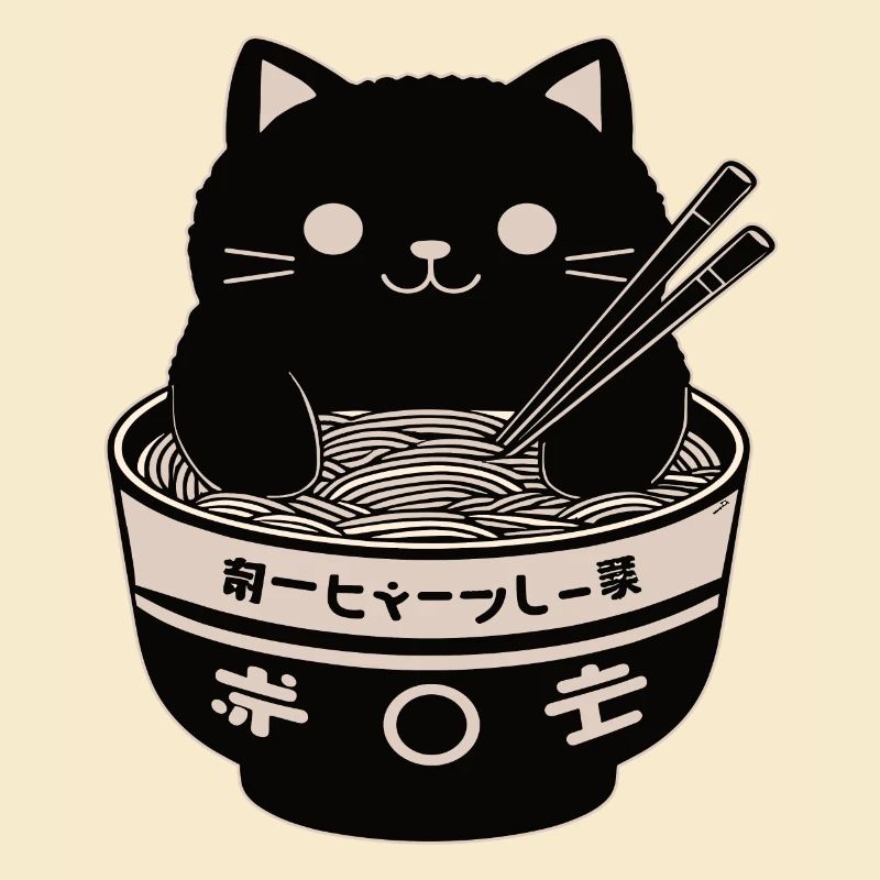 Ramen Powered Cat , classique