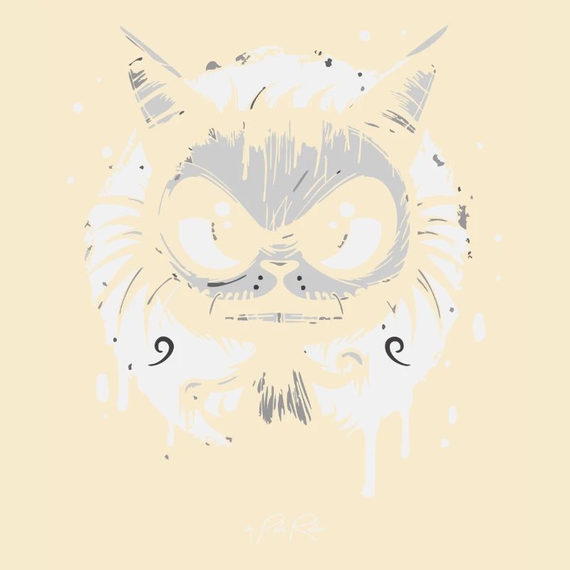 Chat d’horreur de dessin animé de l’enfer
