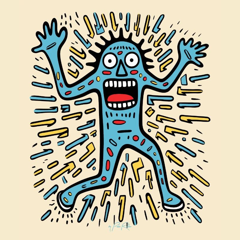 Cartoon Pop Art Character: Funky, Funny, Fun