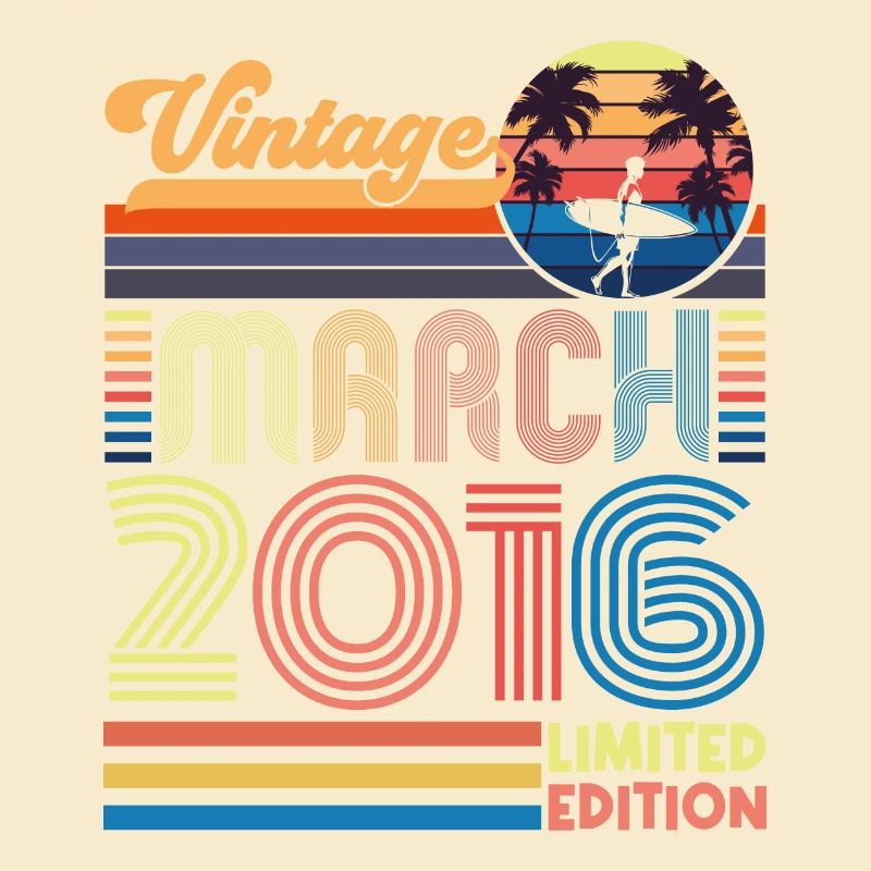 Anniversaire mars 2016.Cadeau Mars 2016.March 2016