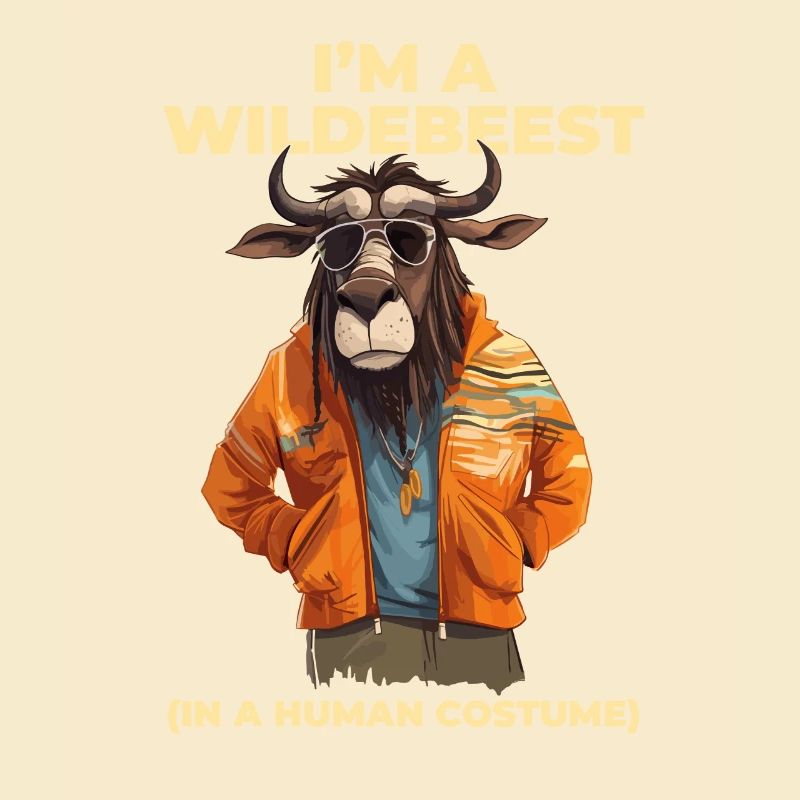 Ich Bin Ein Gnu Witziges Halloween Kostüm Gnu