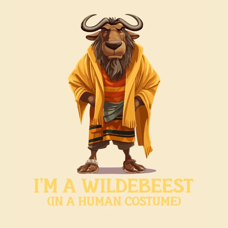 Ich Bin Ein Gnu Witziges Halloween Kostüm Gnu