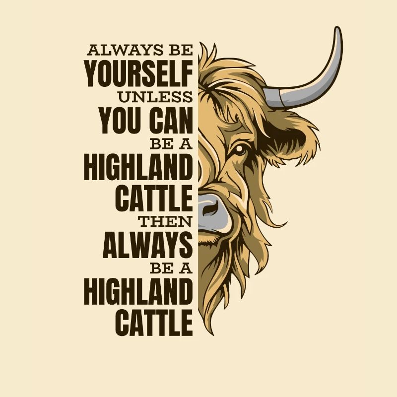 Sei immer du selbst, es sei denn, du kannst ein Highland sein