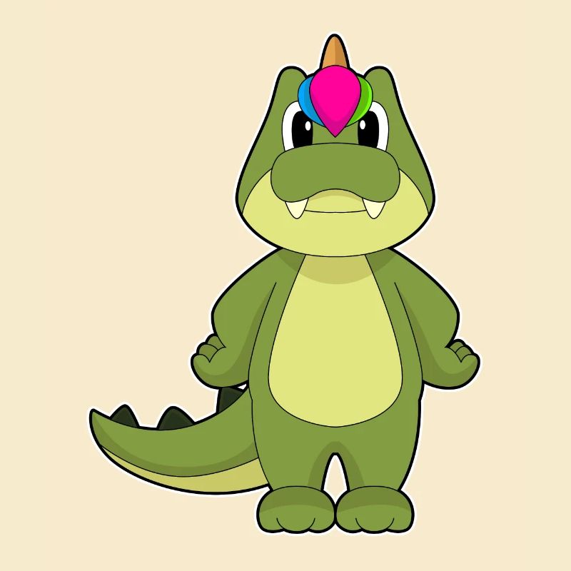 Krokodil Einhorn