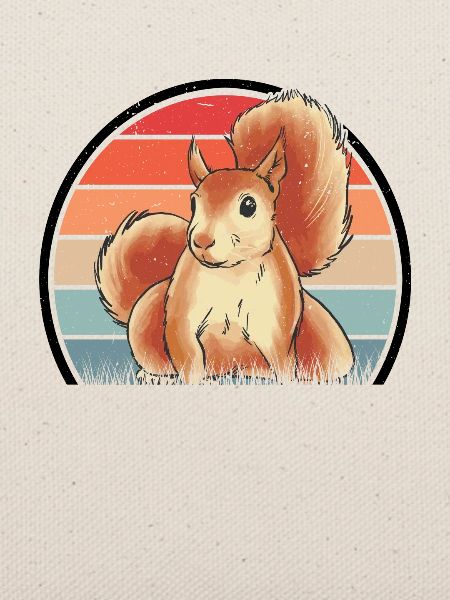 Eichhörnchen Retro Squirrel