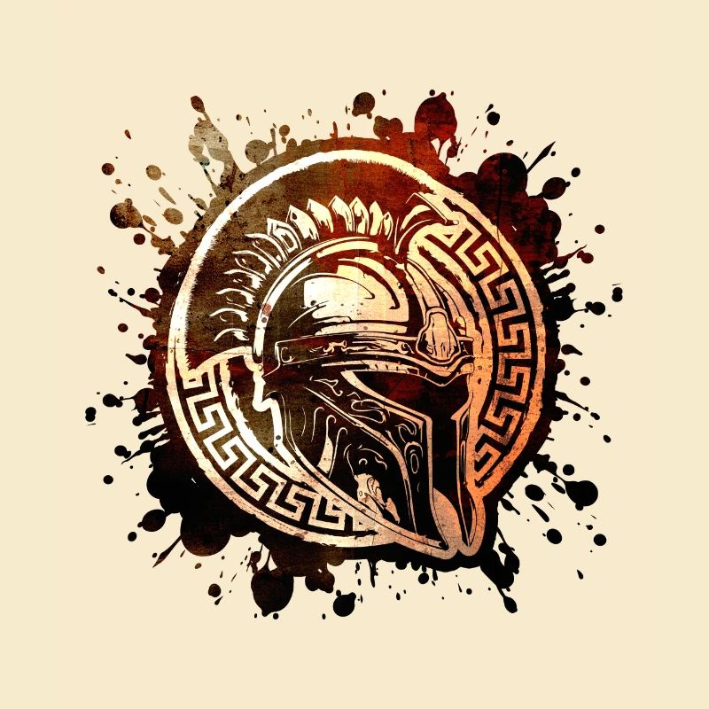 Spartaner Helm Motivation Gladiator