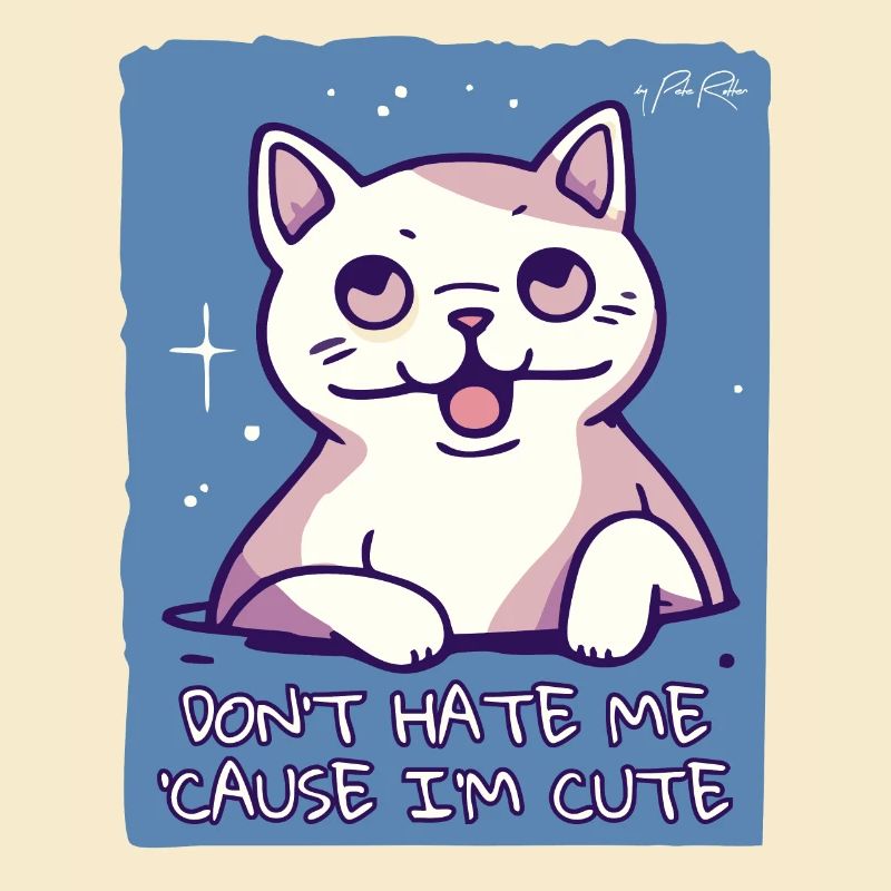 Ne me déteste pas parce que je suis mignon, chat