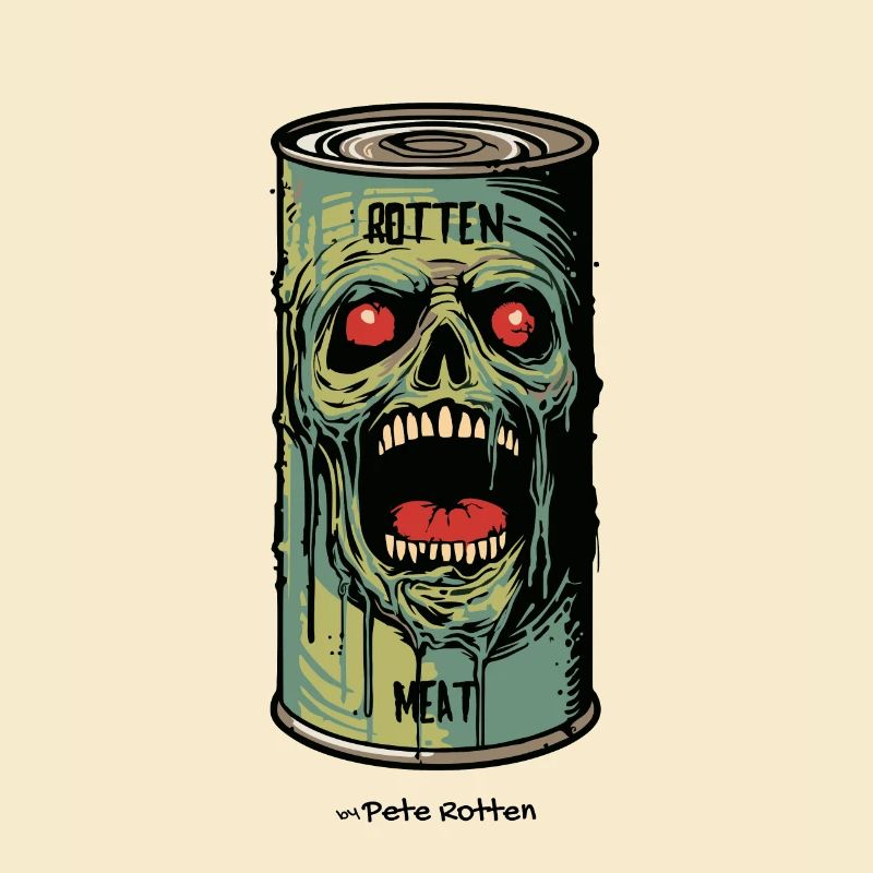 Verrottetes Fleisch: Dose mit Zombie Fleisch
