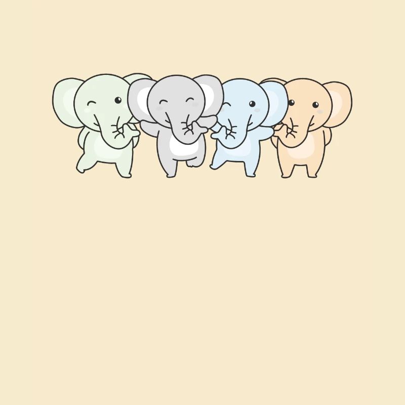 Unlabeled Flag Pride LGBTQ Cute Elephant