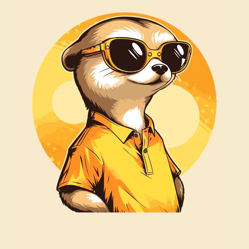 Erdmännchen Mit Sonnenbrille Meerkat