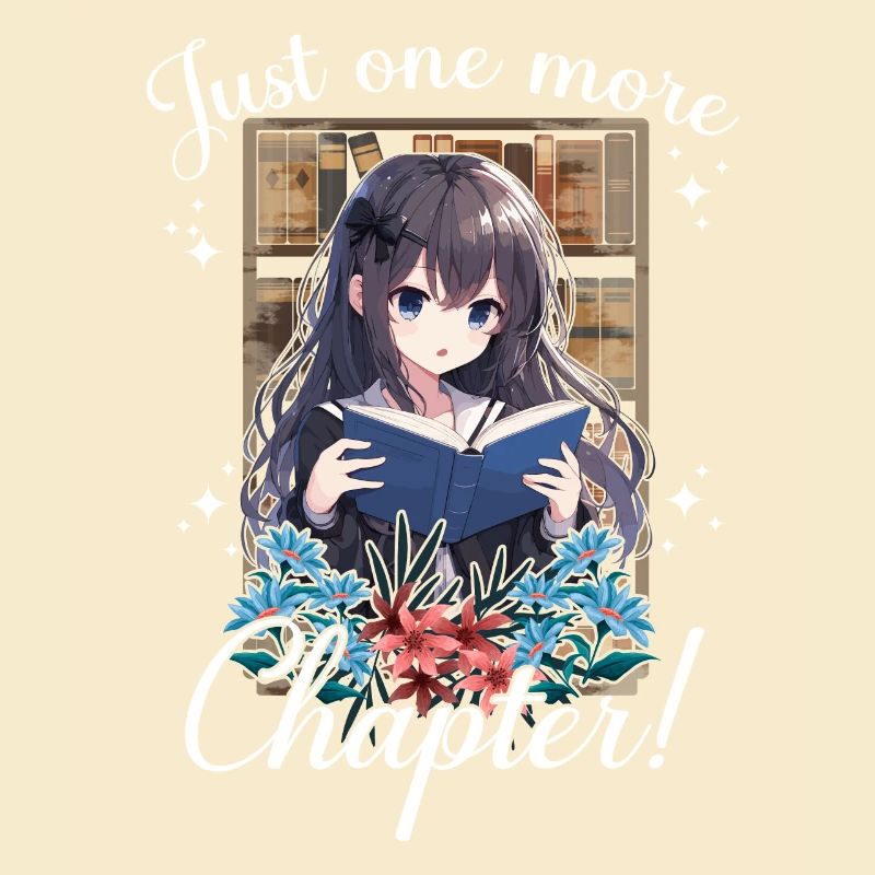 Nur noch ein Kapitel Anime-Mädchen-Lesebuch